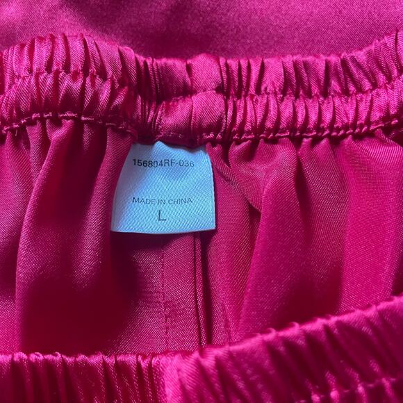 Victoria's Secret  Button Down Red Pajama Set Sz L - Picture 11 of 14